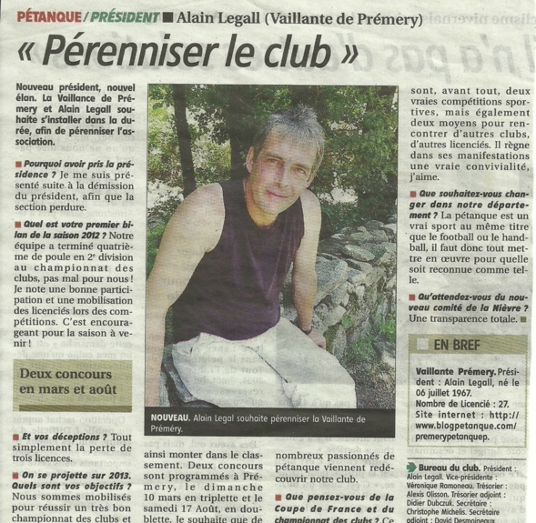 ARTICLE journal du Centre ARTICLE journal du Centre