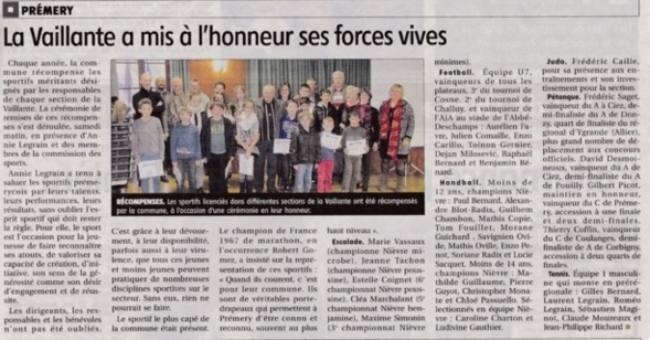 Récompense de la Vaillante Récompense de la Vaillante