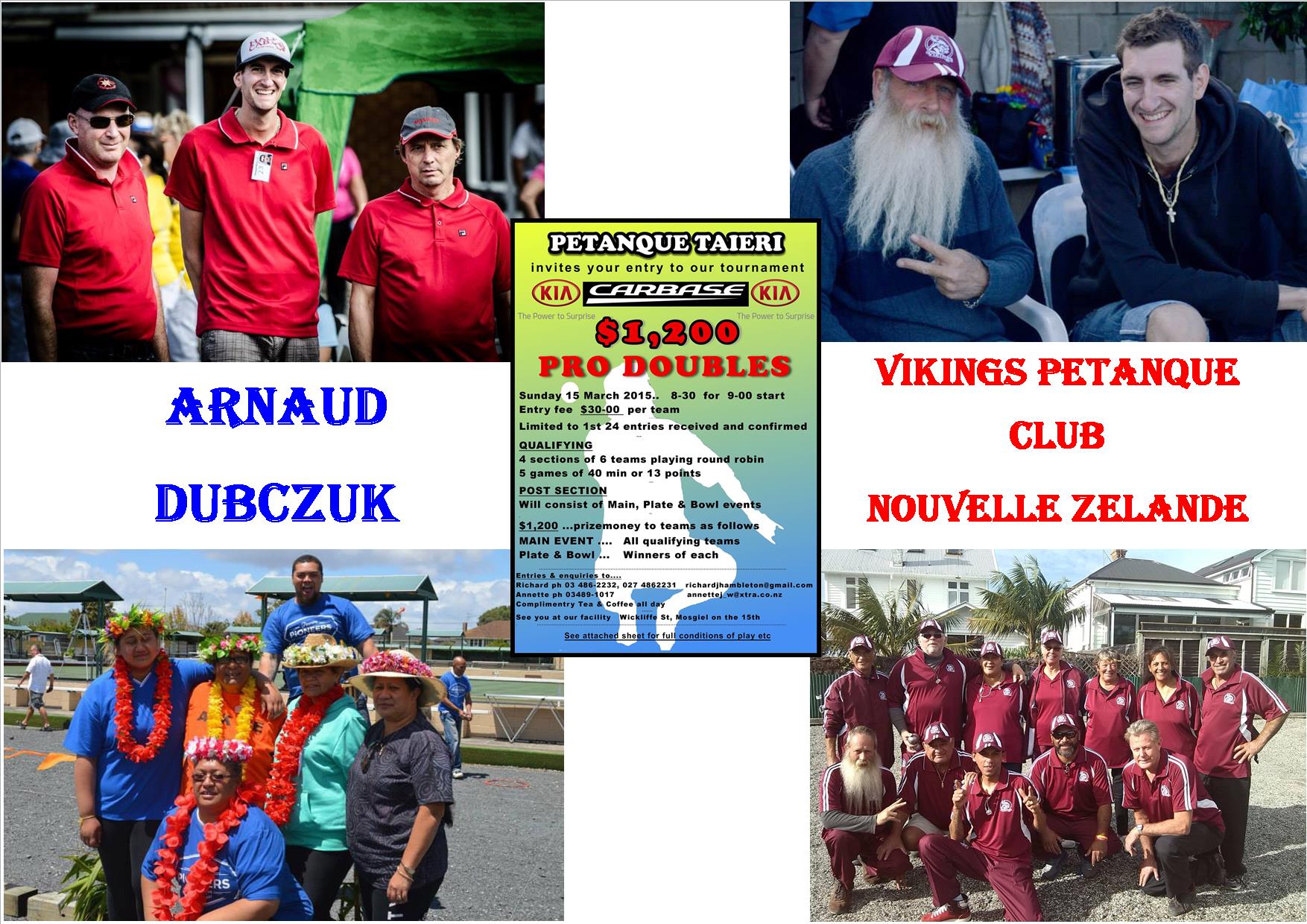 Arnaud DUBCZUK et son club en Nouvelle Zélande