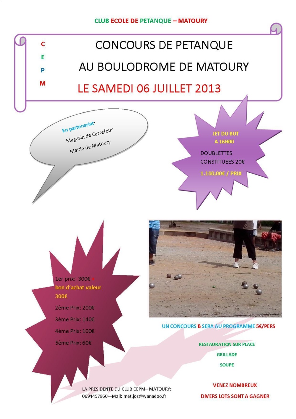 CONCOURS MATOURY DU 06 JUILLET 2013