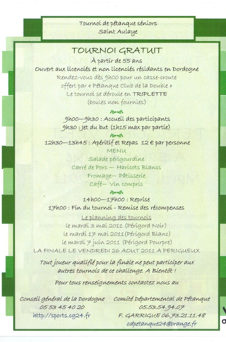 Challenge Seniors Soyez Sport.