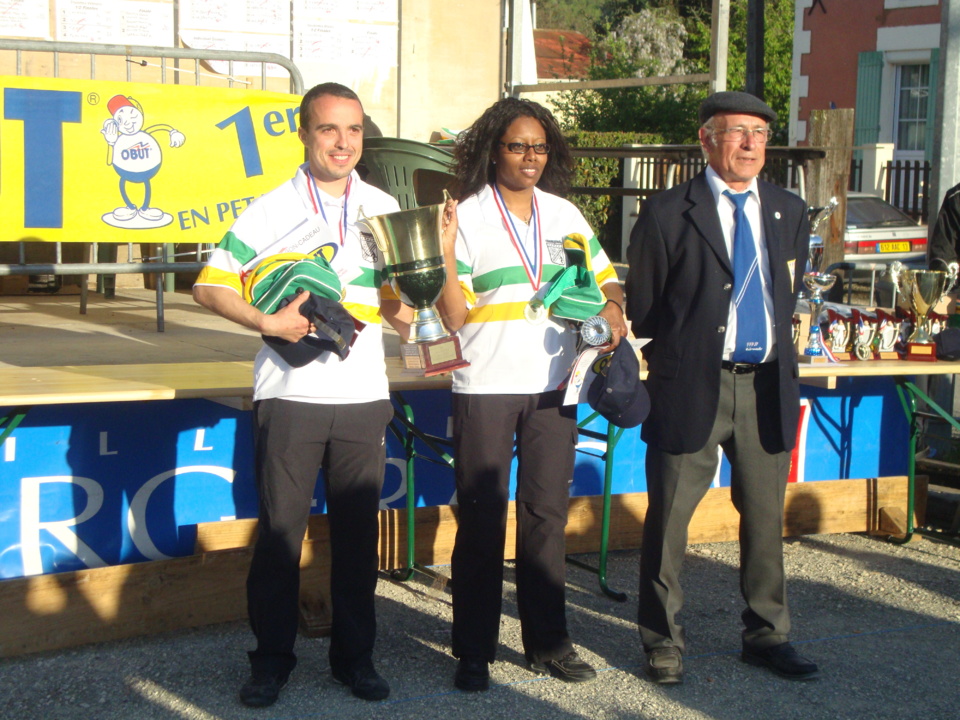 COUPAYE Béatrice LABRUE Ludovic (CMO BASSENS) CHAMPIONS LIGUE doublette mixte.