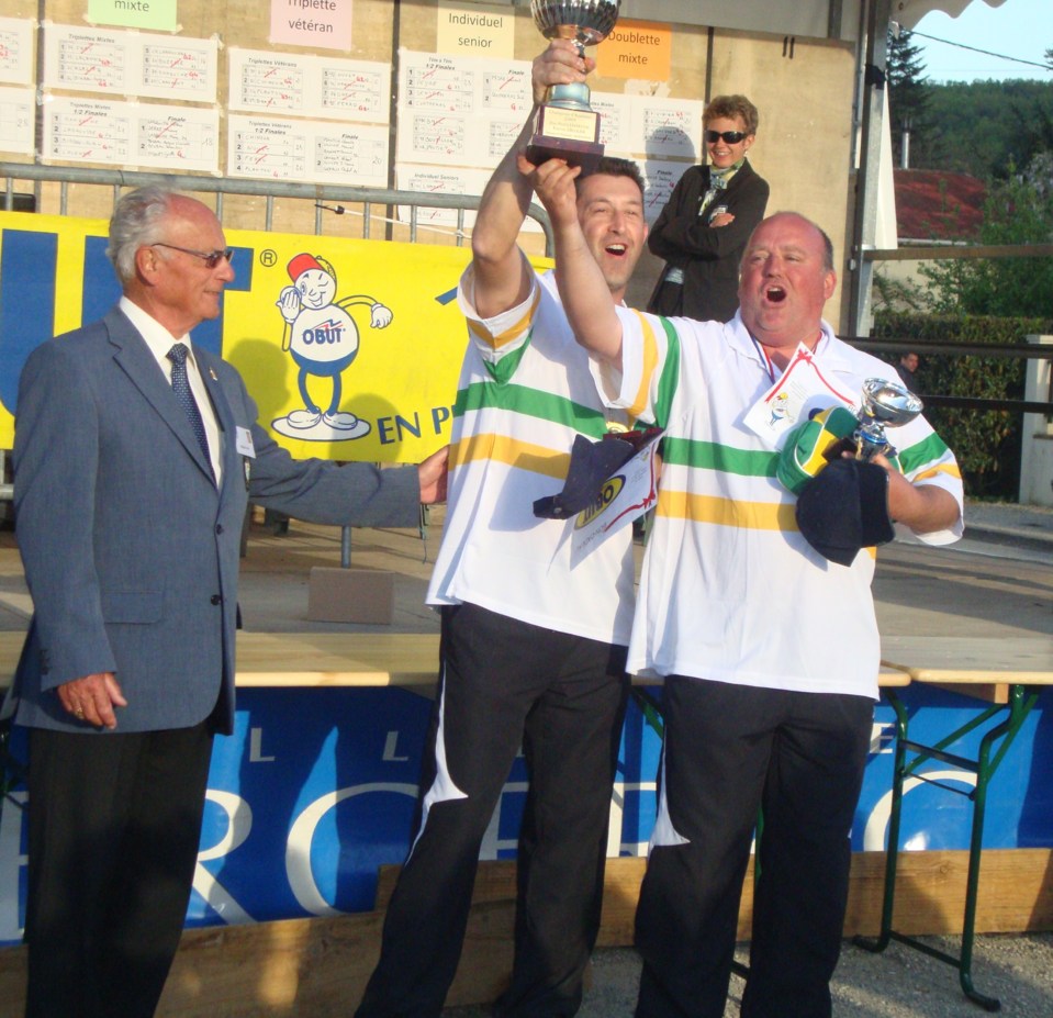 LACROUTS Jean-Marie et LAVIGNE Philippe CHAMPIONS DOUBLETTE (MEES)