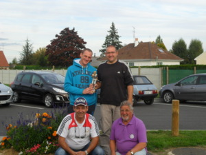 Les 4 finalistes du concours Maitre joueur masculin 2012