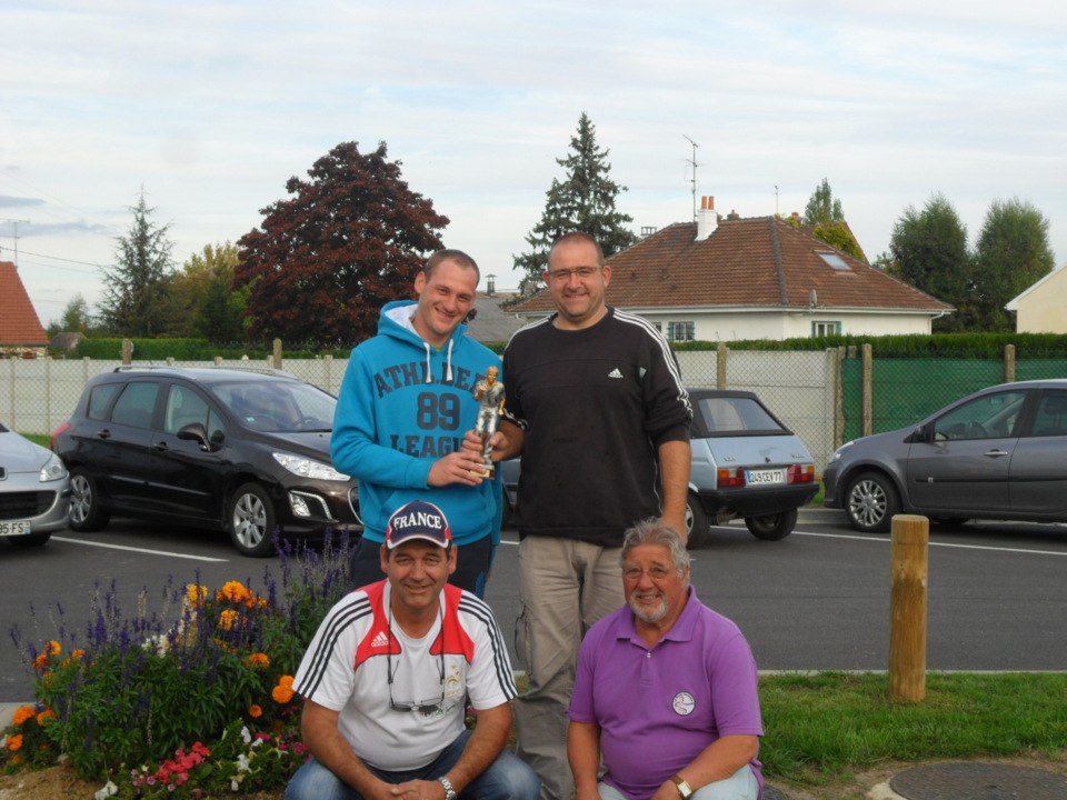 Les 4 finalistes du concours Maitre joueur masculin 2012