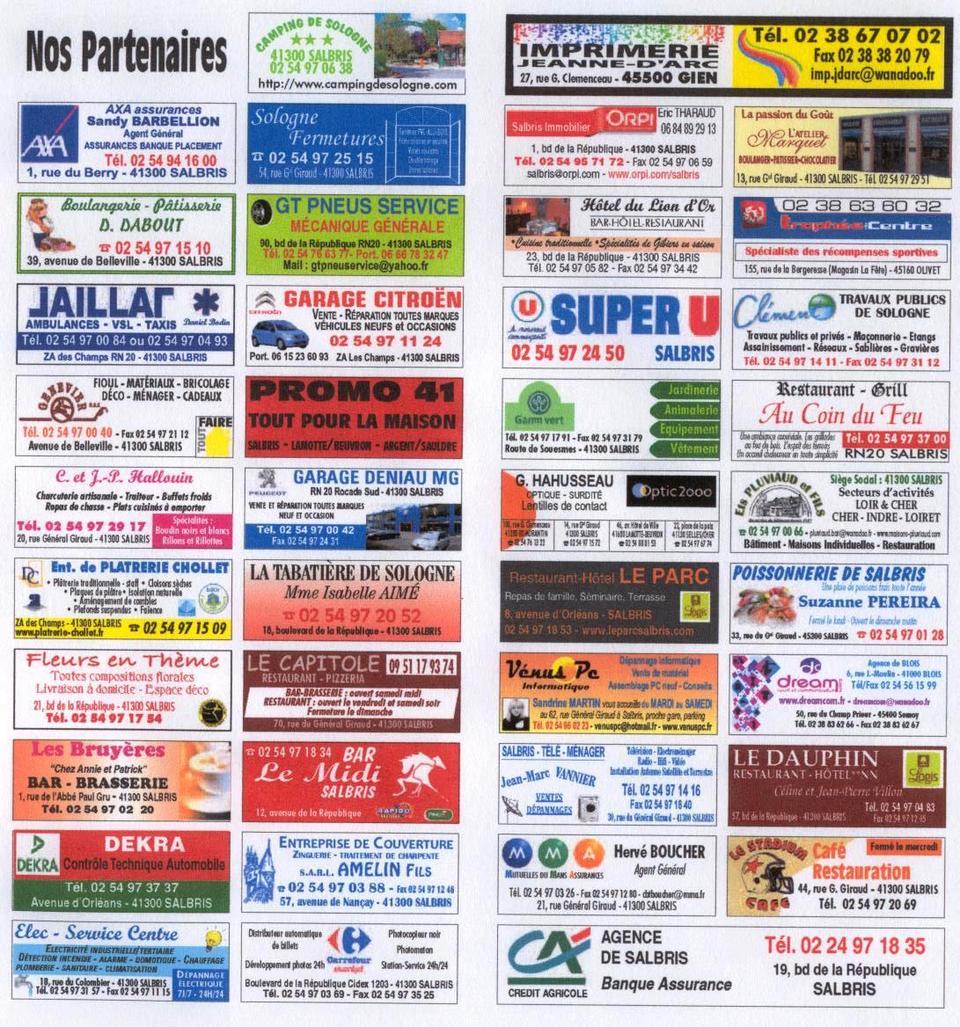 PARTENAIRES 2012 PARTENAIRES 2012