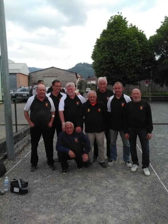 Avec les vétérans de l'UAS pétanque