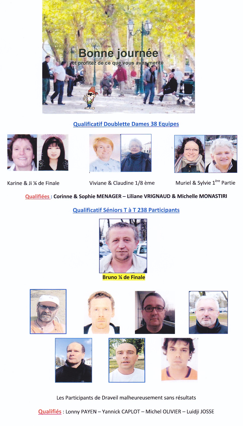 Qualificatifs de Ligue Qualificatifs de Ligue