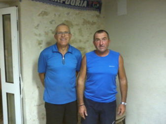 Les vacanciers Claude et Alain venu spécialement du Barcarès
