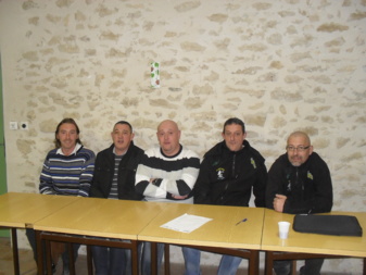 Le bureau : François, Michel, Lolo, Fernand et Seb