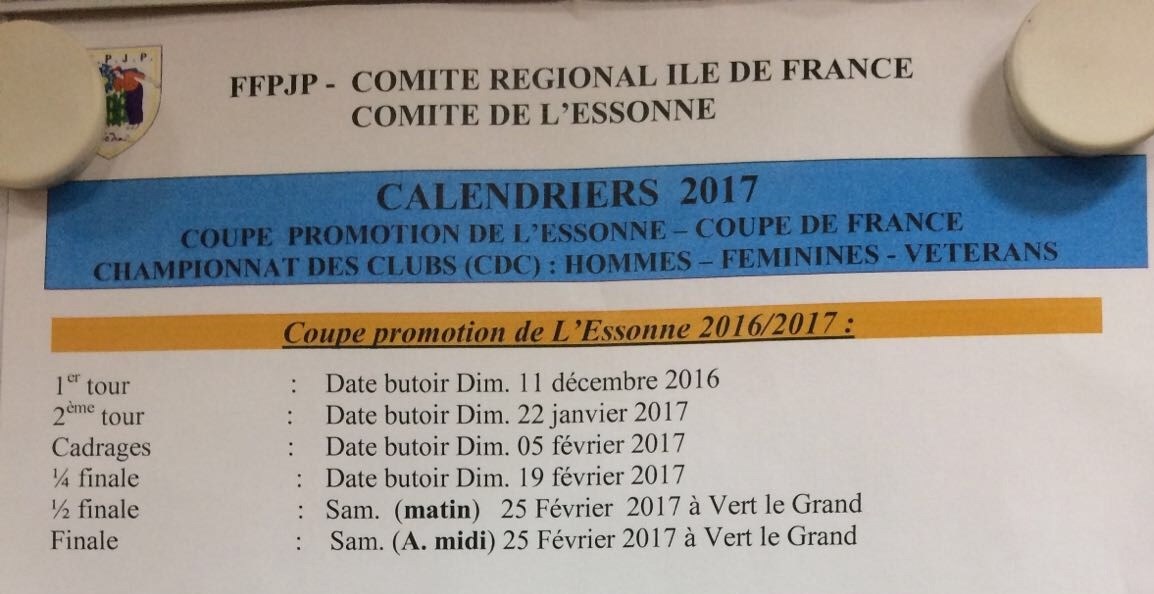 Coupe de l'Essonne 2016/2017 Coupe de l'Essonne 2016/2017