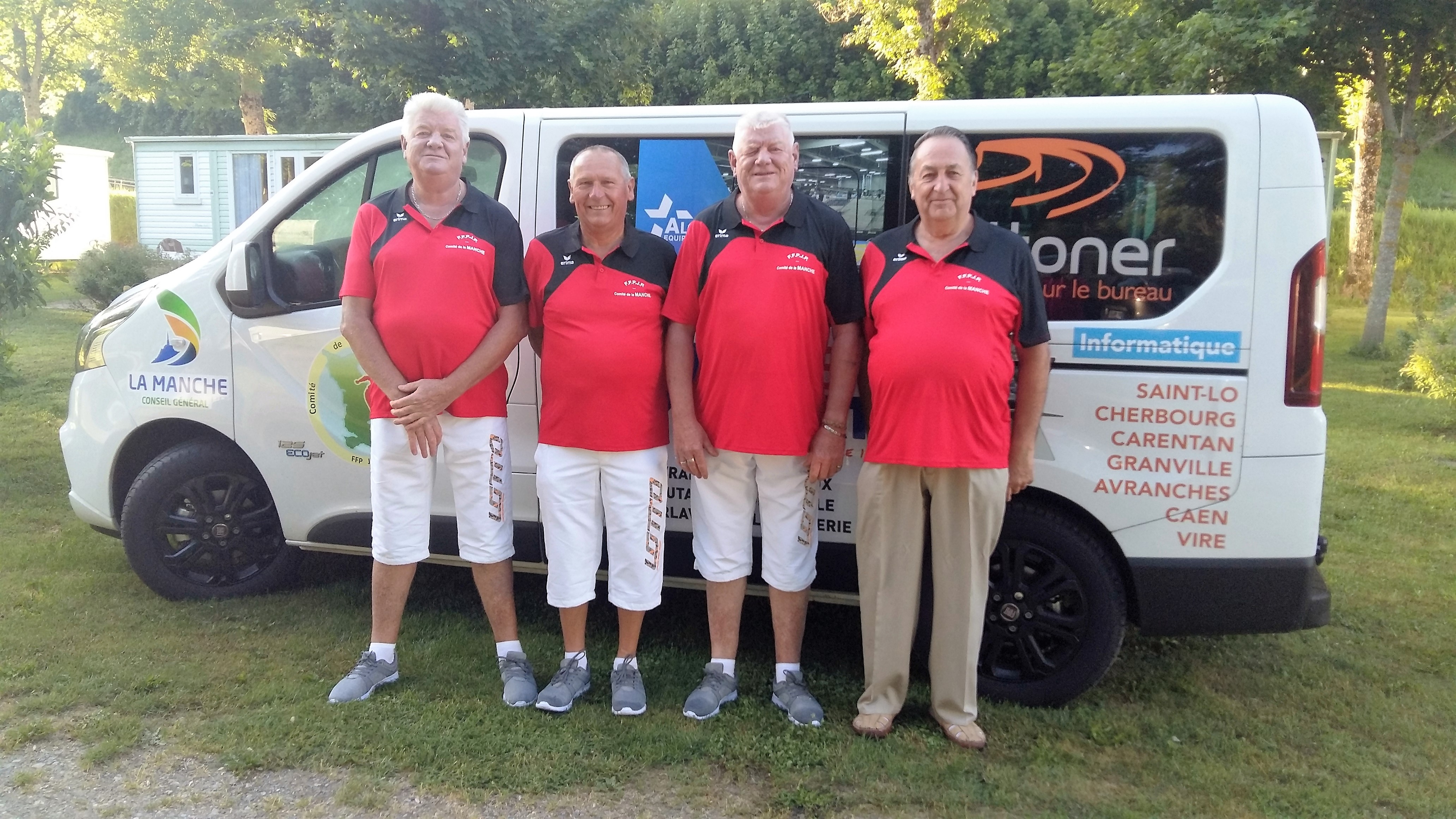 patrick BLANC-daniel LEFRANCOIS- jean BLANC et le délégué roger GRARD patrick BLANC-daniel LEFRANCOIS- jean BLANC et le délégué roger GRARD