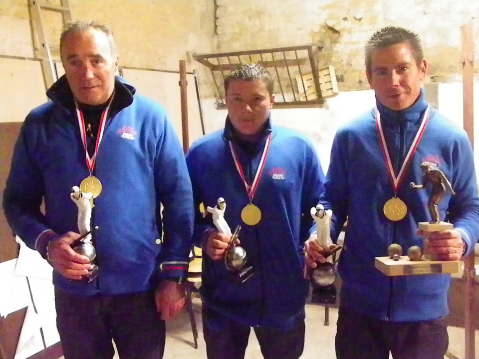 championnat de LIGUE TRIPLETTE  à FALAISE  le 15 avril 2012