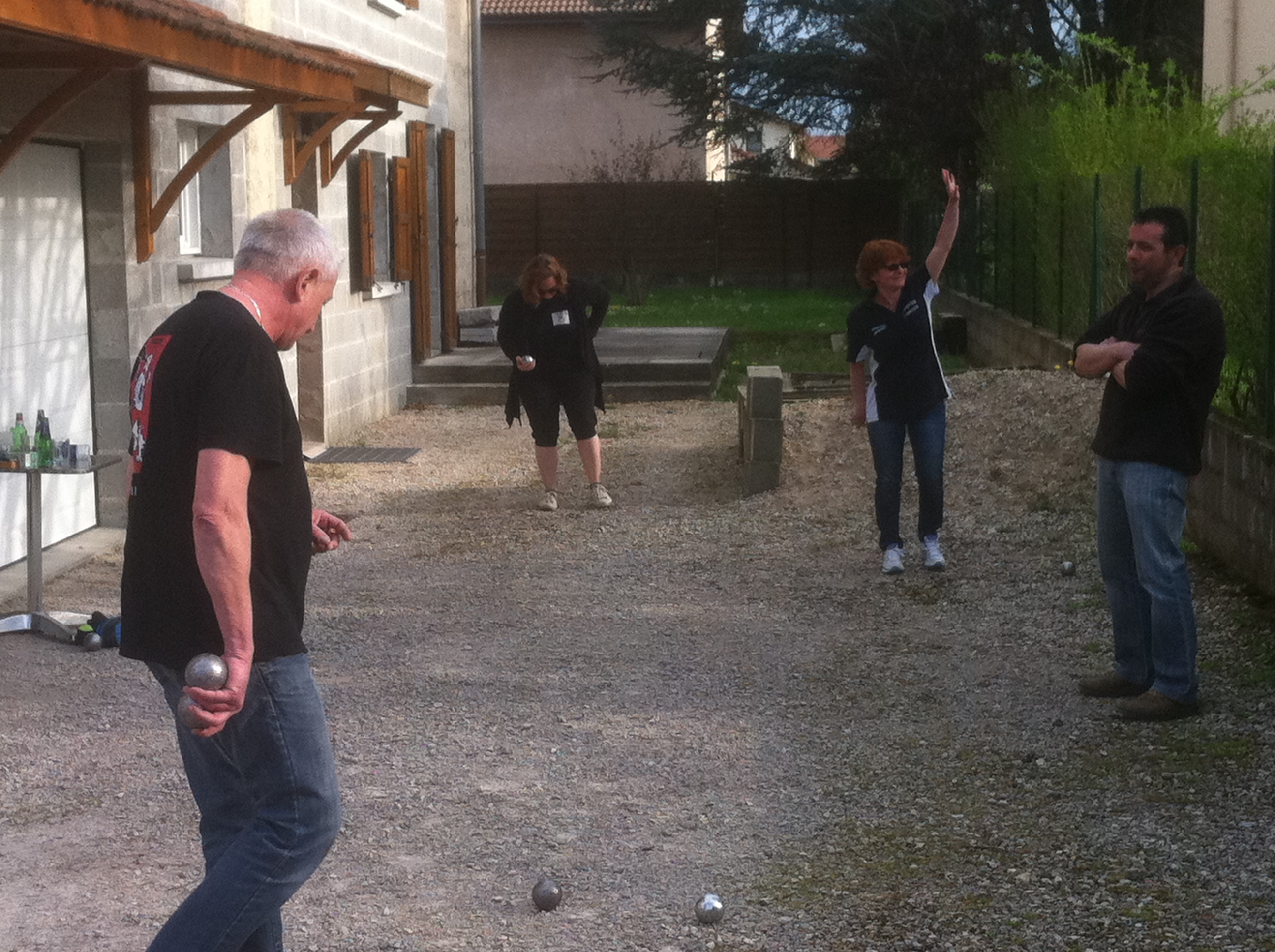 Partie amicale l'après midi à St Denis