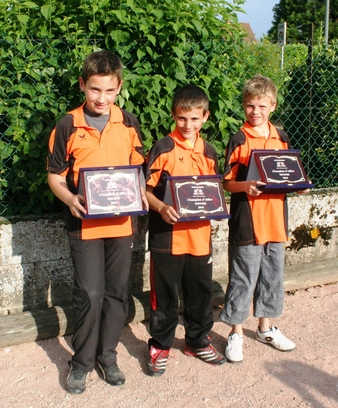 les  champions d'allier minimes 2010