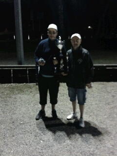 David et Eric avec le Trophée David et Eric avec le Trophée