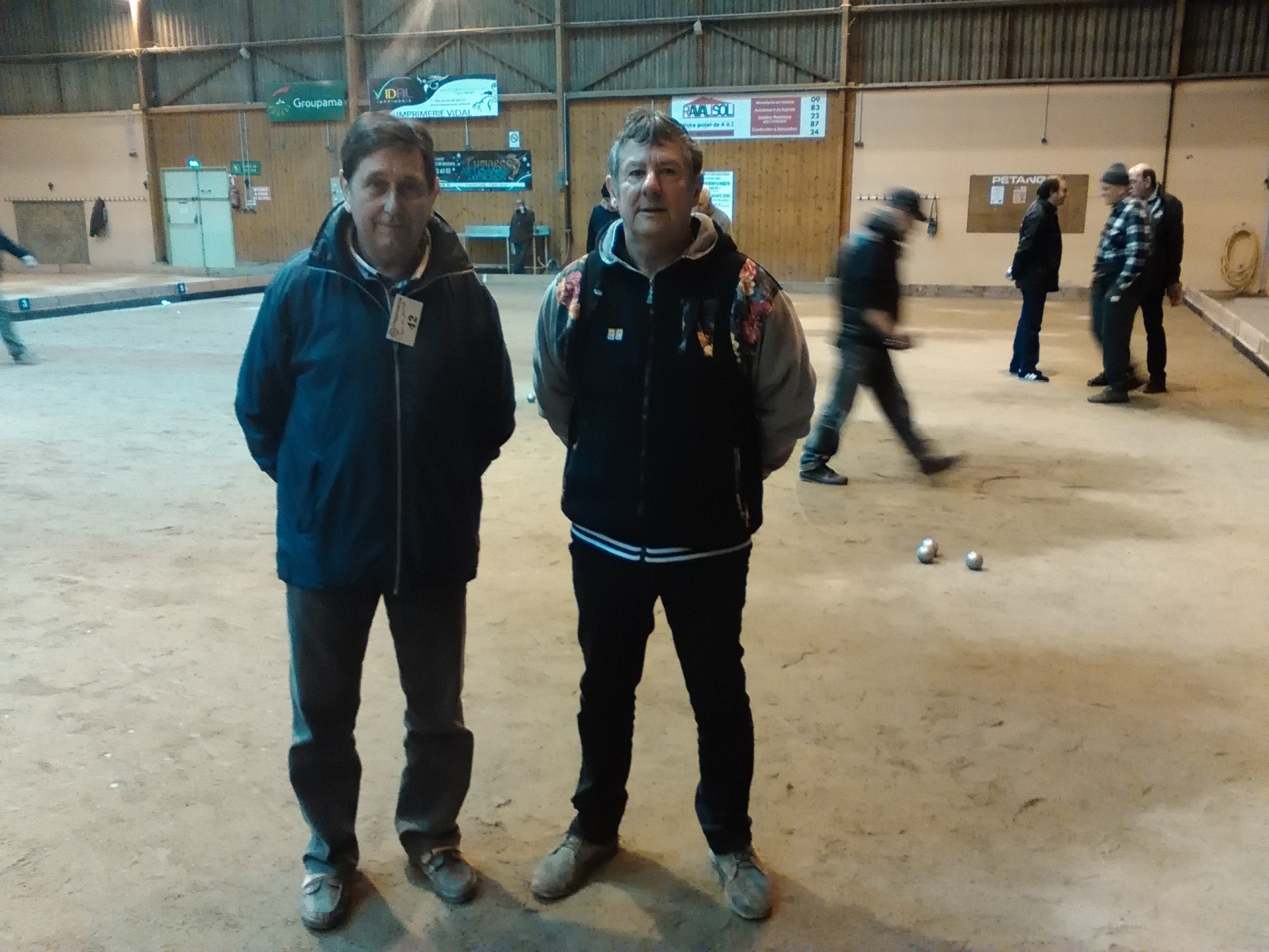 Les  Vainqueurs  André  Bavay  et   Patrick  Hernandez  Pétanque  Saint - Germanoise