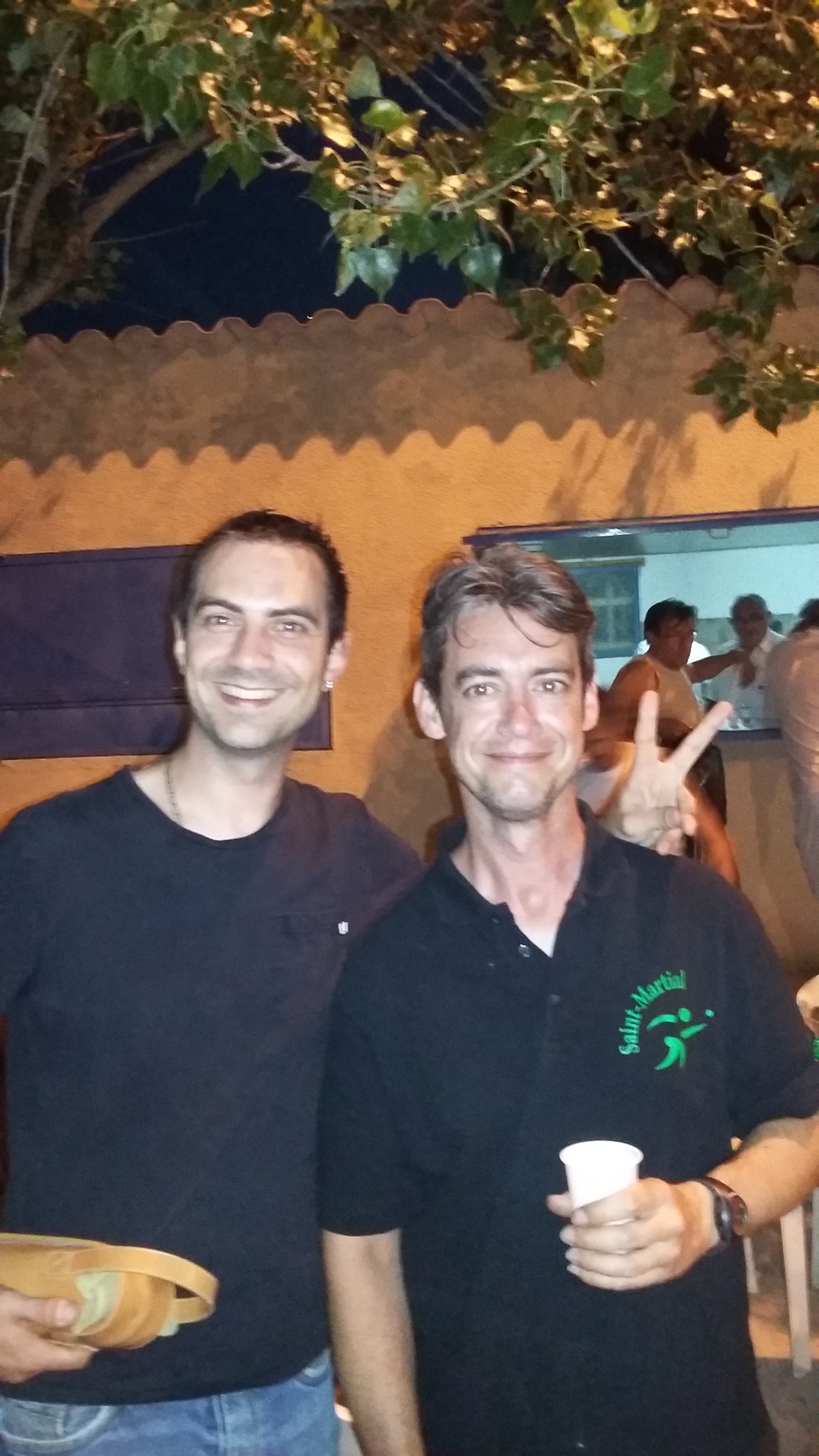 A tout seigneur, tout honneur...Franck  (auteur content de son carreau) et Fabien, les ALBINET brothers
