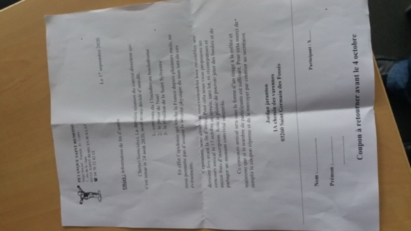 INSCRIPTIONS AU CONCOURS AMICAL DU SAMEDI 17 OCTOBRE 2020 INSCRIPTIONS AU CONCOURS AMICAL DU SAMEDI 17 OCTOBRE 2020