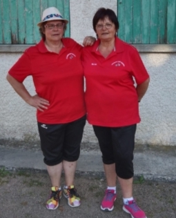 BEAU PARCOURS DE NICOLE ET MARIE ANGE QUI S'INCLINENT EN HUITIEME DE FINALE AU CHAMPIONNAT DEPARTEMENTAL DOUBLETTE FEMINN