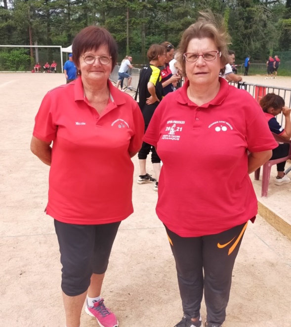 BELLE DEFENSE DE NOS FEMININES AU CHAMPIONNAT D'ALLIER TETE A TETE