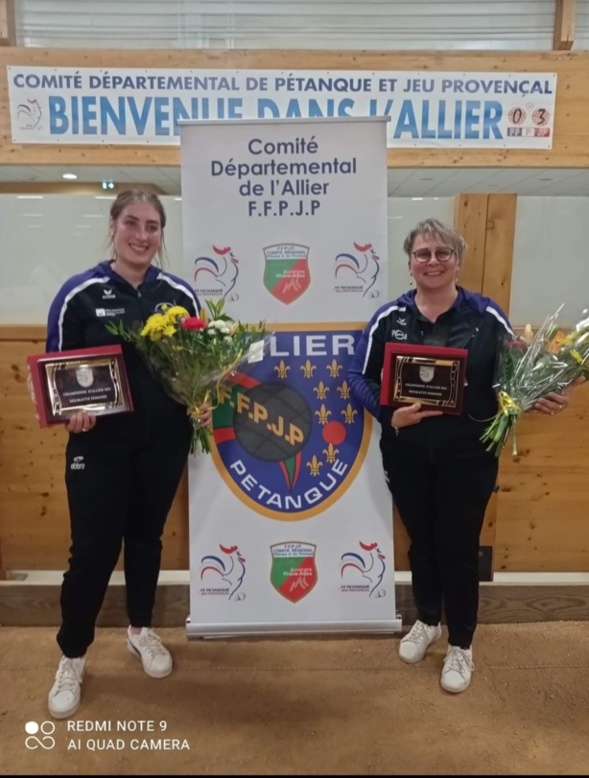 Les championnes d'Allier : Lily Lamotte et Sandra Friaud Les championnes d'Allier : Lily Lamotte et Sandra Friaud