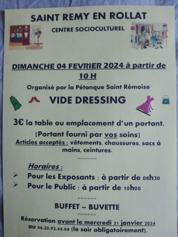 CONCOURS DE BELOTE ET VIDE DRESSING CONCOURS DE BELOTE ET VIDE DRESSING