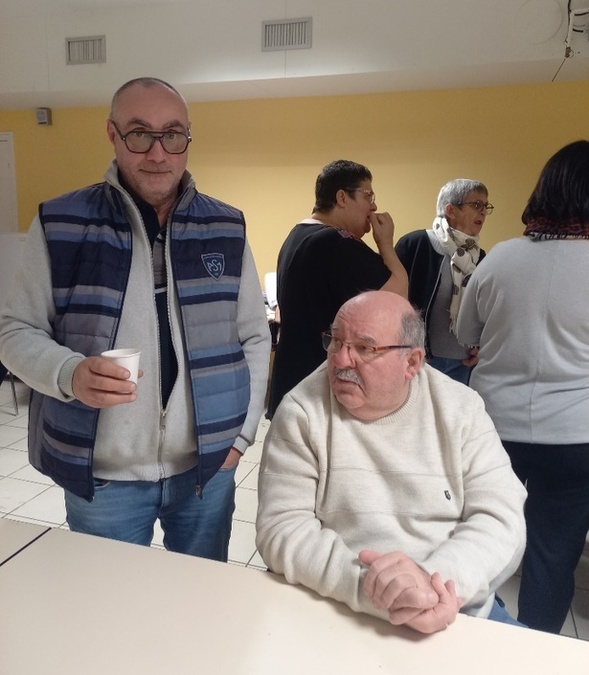 Franck, le supporter Asémiste et Merlot, le supporter assez mixte !