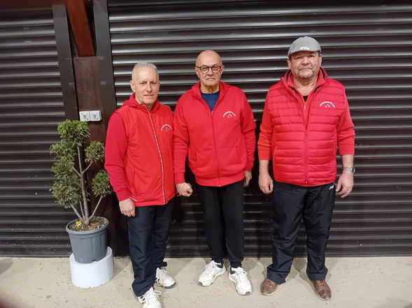 DANIEL, PASCAL ET MICHEL S'INCLINENT EN DEMIE FINALE DU CONCOURS PRINCIPAL A BELLERIVE