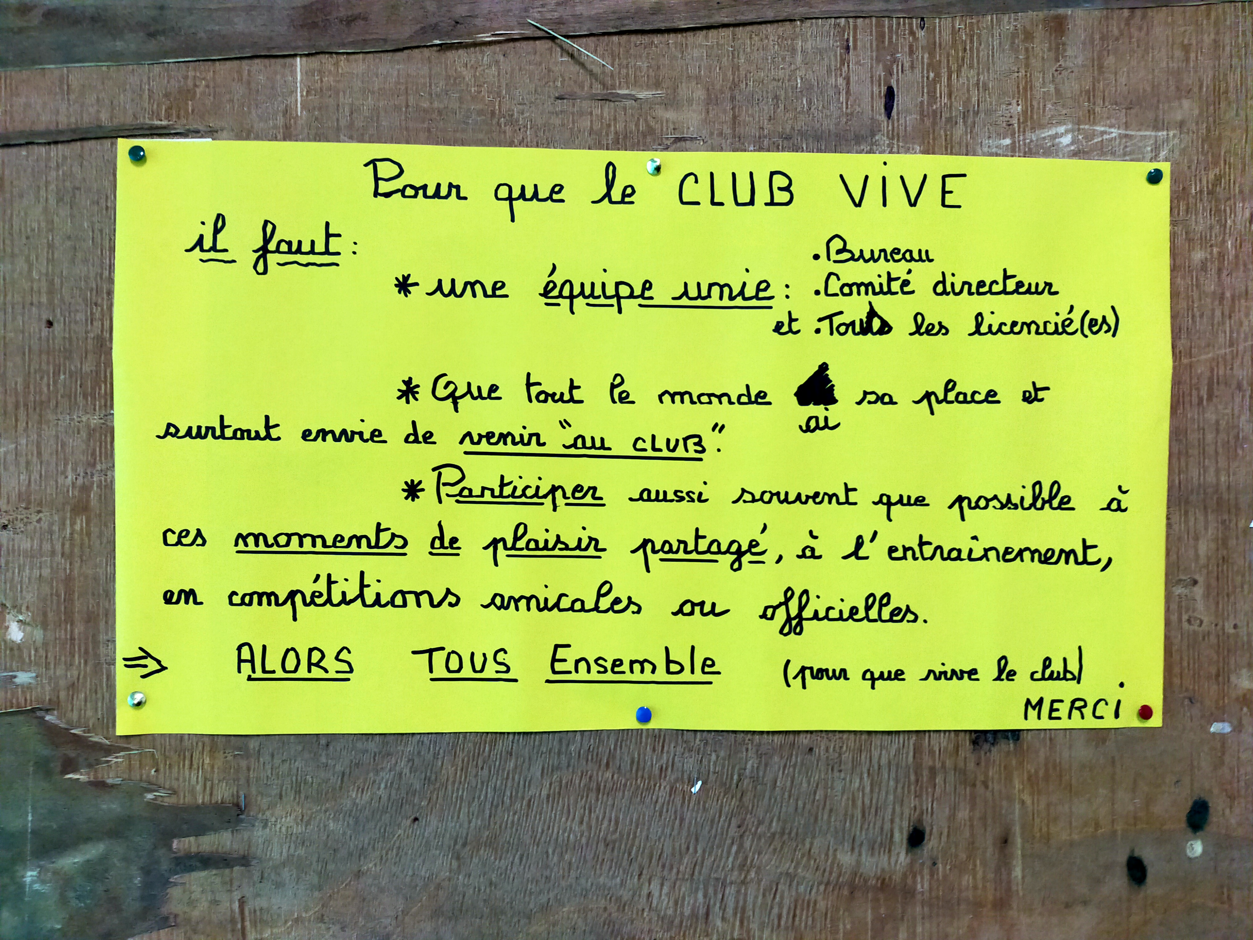 En affiche, les souhaits de Nicole la nouvelle présidente ! En affiche, les souhaits de Nicole la nouvelle présidente !