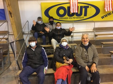 Les courageux supporters saint rémois venus pour encourager leur équipe et les porter à la victoire !