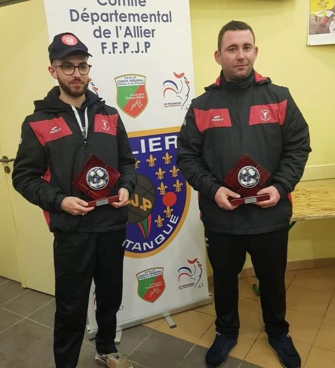 Les champions d'Allier, Enzo Pinto et Fred Pailheret de Domérat.