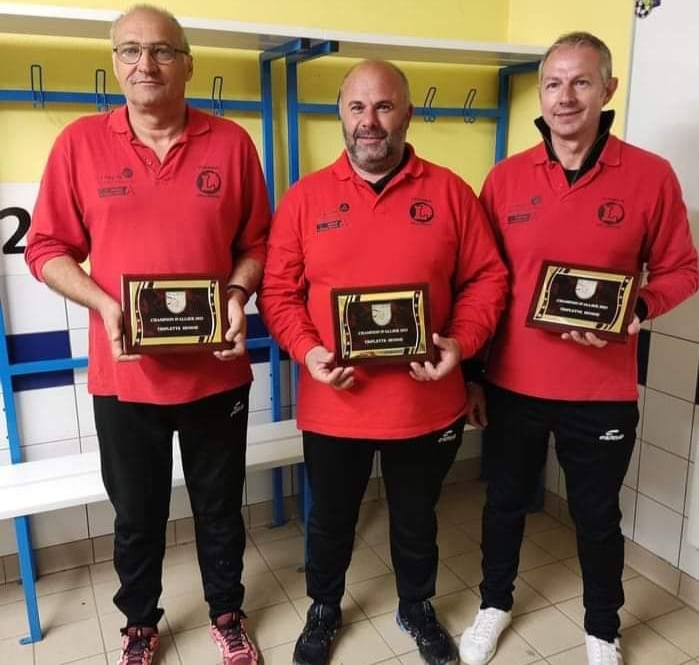 Les bellerivois champions d'Allier : Maillet - Allezaix - Janiot