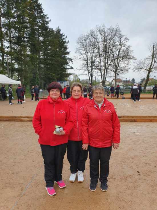 RÉSULTATS DU CHAMPIONNAT D'ALLIER  TRIPLETTE FÉMININ À ABREST