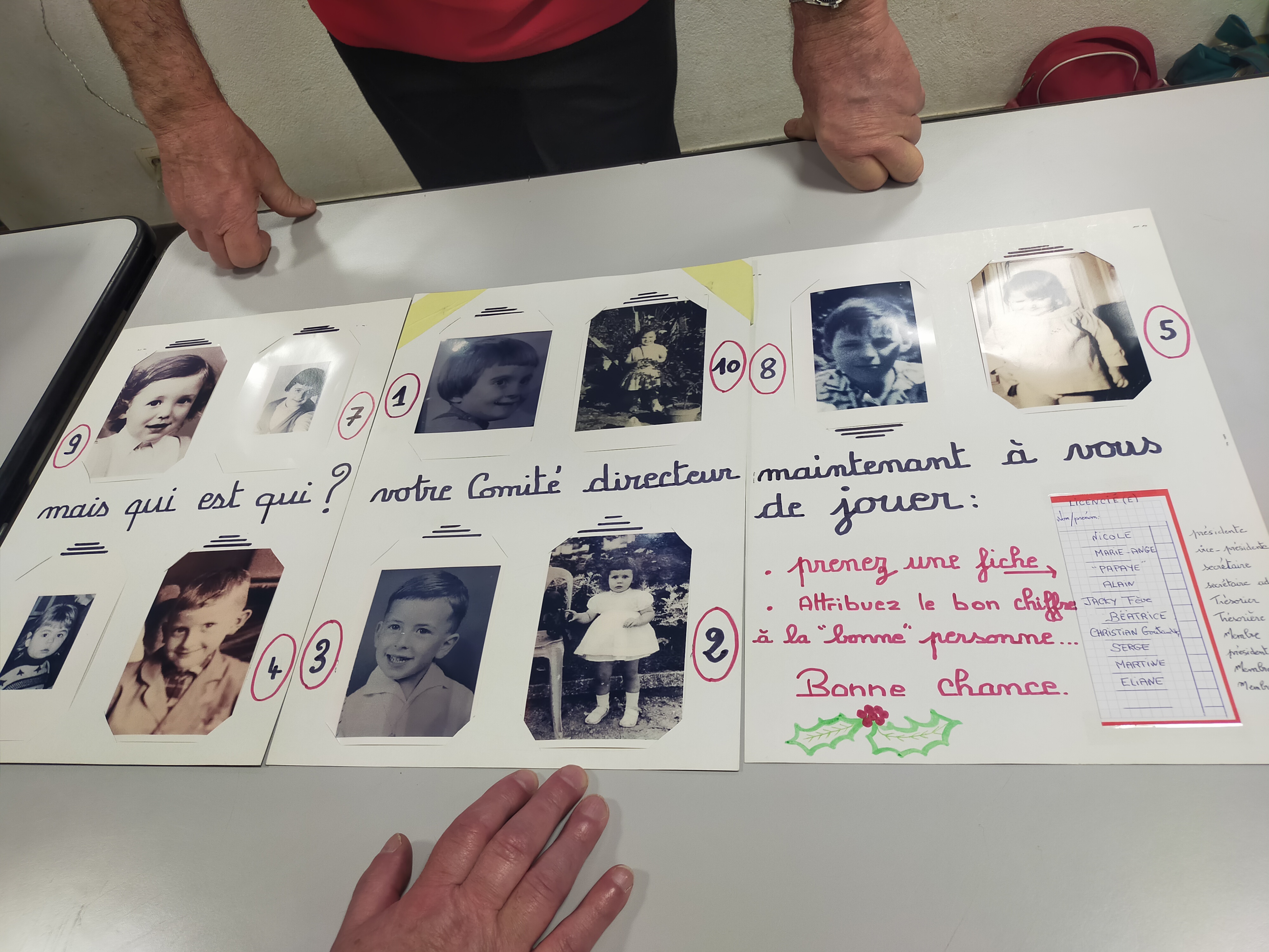 Pas facile de reconnaître les membres du C.D. après toutes ces années passées ! Pas facile de reconnaître les membres du C.D. après toutes ces années passées !