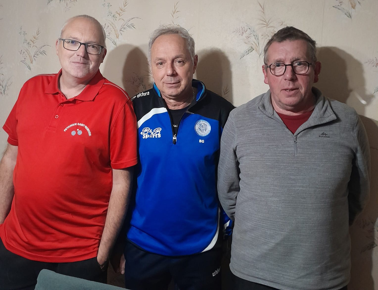 SERGE, BERNARD ET ALAIN DEMIS FINALISTES DU (C) AU CONCOURS TRIPLETTE  DE BUSSET