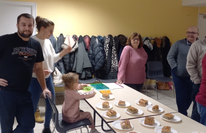 La galette a été appréciée aussi bien par les petits que par les grands !