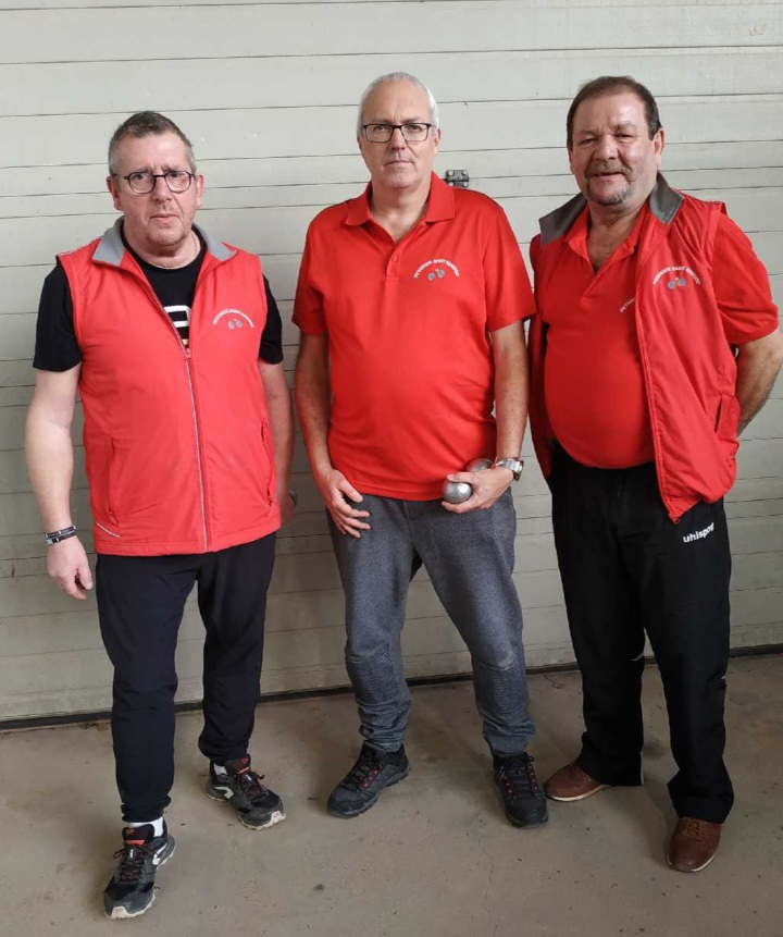 SERGE, ALAIN ET DANIEL DEMIS FINALISTES DU (B) AU CONCOURS TRIPLETTE DE VICHY RHUE