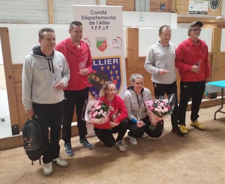 Les champions d'Allier et les vice champions.
