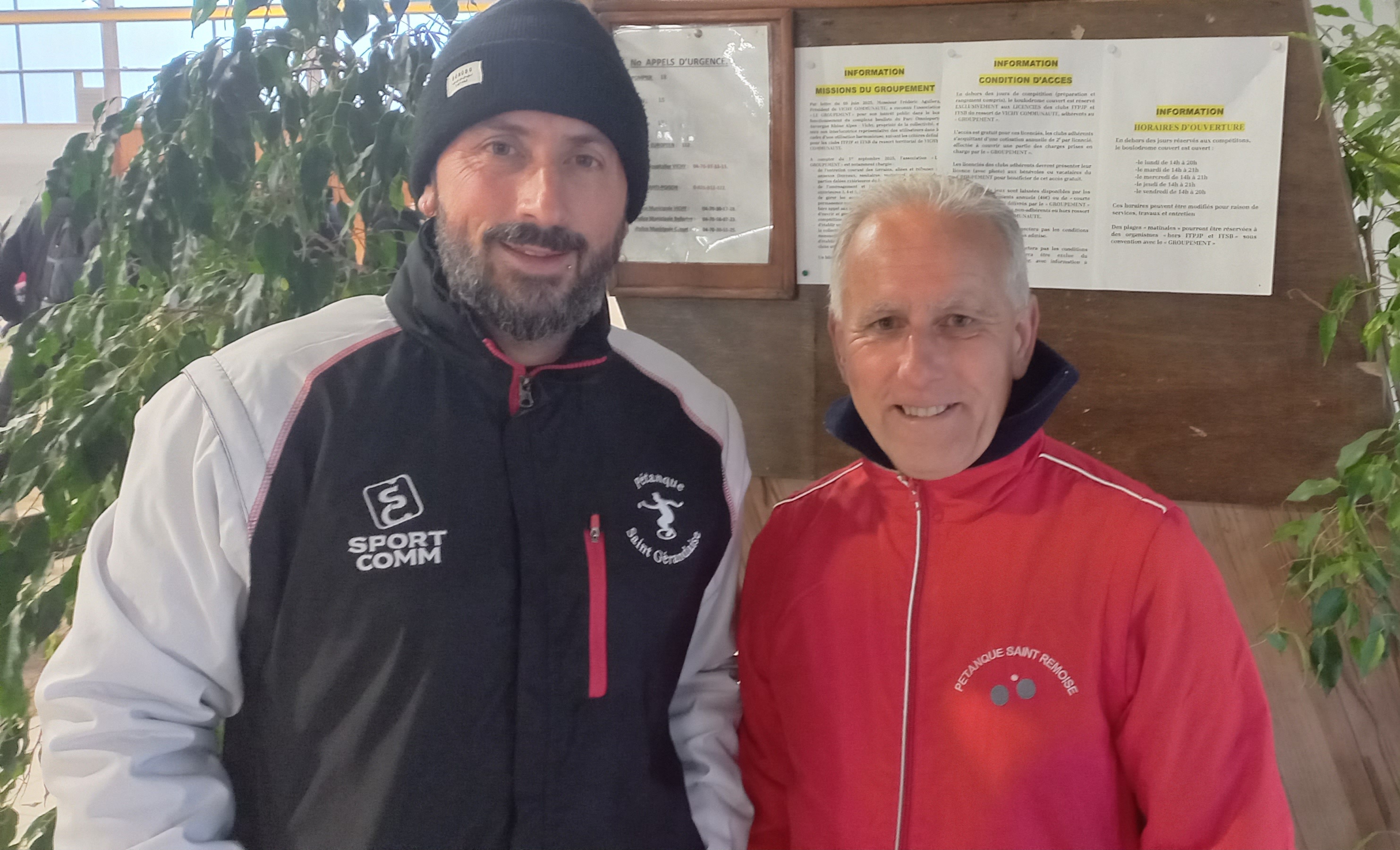 Mickaël Rogier et Pascal notre saint rémois.