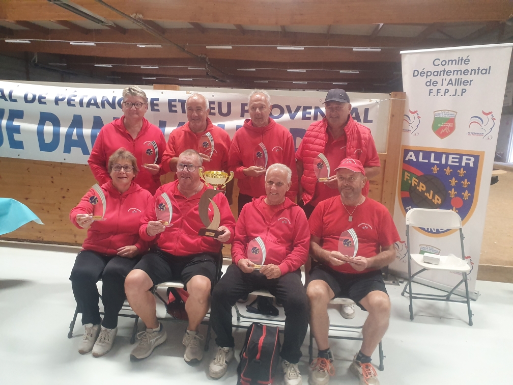 LES VÉTÉRANS VICE CHAMPIONS DÉPARTEMENTAUX EN CHAMPIONNAT DES CLUBS