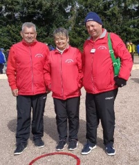 20/04/2023 : Chpt Allier Triplette vétéran -Christian Moreau, Monique et Jacky Goninet perdent en 8éme de finale