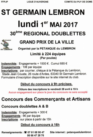 REGIONAL St GERMAIN LEMBRON  REGIONAL St GERMAIN LEMBRON
