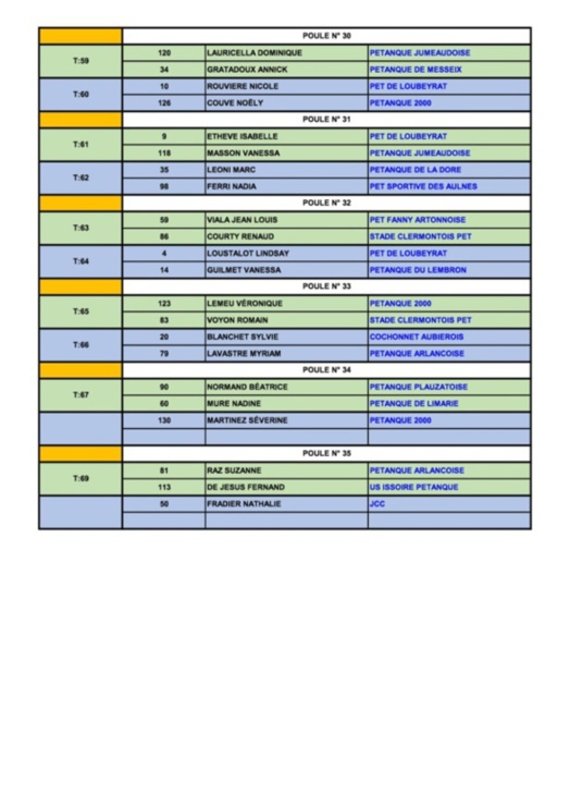 DOUBLETTE MIXTE DOUBLETTE MIXTE