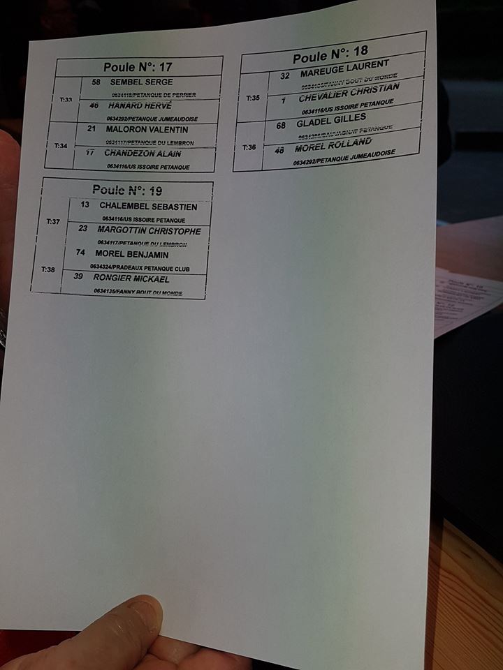 TIRAGE SECTEUR TETE A TETE ISSOIRE BASSIN MINIER TIRAGE SECTEUR TETE A TETE ISSOIRE BASSIN MINIER