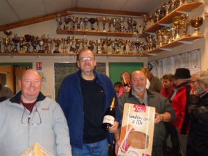 Le podium : Bernard (1er), Didier (3ème) et Denis (2ème)