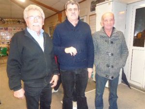 Maurice (3ème), René (1er) et Bernard (2ème)