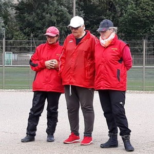 L'équipe féminine SVCP 2 défaite à Brunoy Sauvageon, Pascale, Christiane et Florence. Sur la photo, manque Valérie Santo