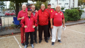 L'équipe Senior SVCP 3  défaite par Saulx les Chartreeux, Alain (coach), Stéphane, Gérard, Christian, Jean-Michel, Guillaume et Robert