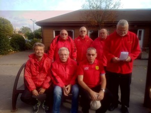 La SVCP 3, Giuseppe, Maurice, Bruno, assis , Daniel, Yves, Alain et Michel debout a imité la 2 et la 3 en s'imposant également